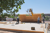 Bluff Fort Co-op walls begin on May 23, 2012.